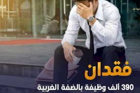 فقدان 390 ألف وظيفة منذ بداية العدوان الإسرائيلي على قطاع غزة