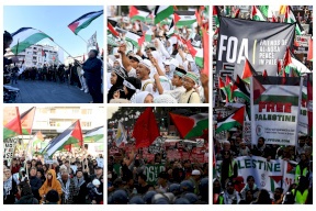 تظاهرات في مدن وعواصم عالمية تضامنا مع فلسطين