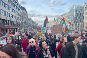 مسيرة حاشدة في براغ: "أوقفوا حرب التهجير والإبادة في فلسطين"