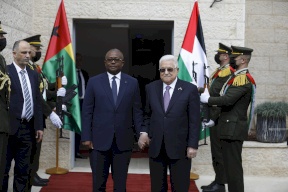 الرئيس عباس يستقبل رئيس جمهورية غينيا بيساو