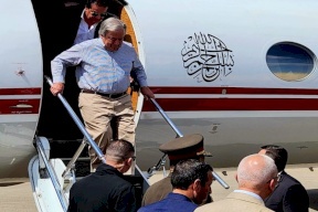 غوتيريش يصل مطار العريش لزيارة معبر رفح تضامنا مع قطاع غزة