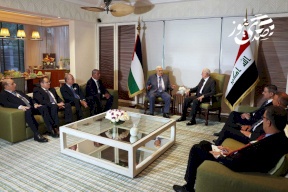 الرئيس يجتمع مع نظيره العراقي