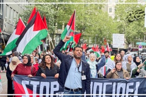 مسيرة حاشدة في مدينة بريمن الالمانية تنديدا بالعدوان المتواصل على غزة
