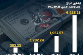 الدين المحلي على الحكومة الفلسطينية حتى شباط 2025