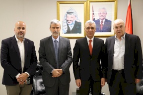 وزير الشؤون المدنية يستقبل وفداً من مصلحة مياه محافظة القدس