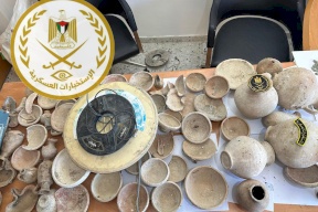 الاستخبارات العسكرية في الخليل تضبط قطعًا أثرية ومعدات تنقيب غرب المحافظة