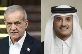 الرئيس الإيراني يعرب لأمير قطر عن «أسفه» للهجوم الصاروخي