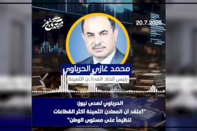 الحرباوي لصدى نيوز: "أعتقد أن المعادن الثمينة أكثر القطاعات تنظيماً على مستوى الوطن"