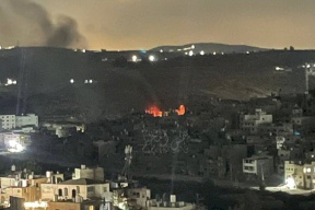قوات الاحتلال تحرق منازل بمخيم نور شمس في طولكرم (فيديو)