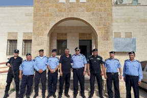 العميد رشيد الحمدان نائب مدير عام الشرطة يتفقد مركزي تل وعصيرة الشمالية في نابلس