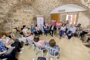 Bayt Mal Al-Quds Agency Supports the Elderly Club of the Annunciation Association with Sports Equipment