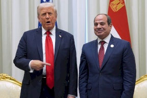 Trump Arrives in Sharm El-Sheikh and Exchanges Welcomes With Sisi, Commending Each Other's Efforts to Stop the War