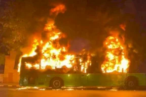 حريق حافلة في الهند يودي بحياة 20 شخصاً على الأقل