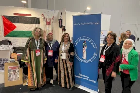 الاتحاد العام للجالية الفلسطينية  واتحاد المرأة الفلسطينية يشاركان في“يوم اليسار العالمي” بمعرض ستوكهولم