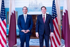 اتصال هاتفي بين آل ثاني وروبيو يبحث اتفاق غزة