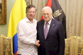 الرئيس يجتمع مع نظيره الكولومبي