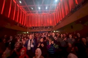 نجاح باهر لمهرجان "أصوات فلسطين" في لندن بتنظيم من رابطة الجالية الفلسطينية وبال ميوزك