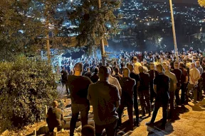 Funeral of Mahdi Salama in Arara and Ara after his execution by the occupation police