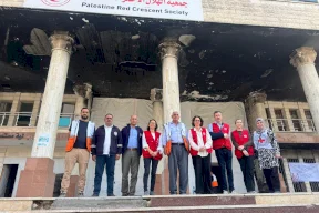 Operations Officer in Geneva and Director of the Red Cross Mission Visit Red Crescent Facilities in Gaza