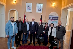 الوزير تلتقي السفير عرفة في برلين وتشارك في فعاليات التضامن مع الشعب الفلسطيني