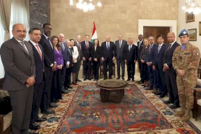 عون يطالب وفد مجلس الأمن بالضغط على إسرائيل لتطبيق اتفاق وقف النار والانسحاب