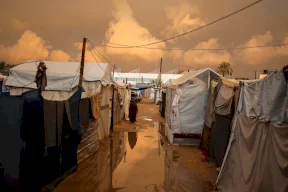 البرد القارس يودي بحياة رضيعة في خان يونس جنوب قطاع غزة