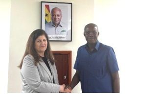 الوزيرة شاهين تلتقي النائب الأول لرئيس البرلمان الغاني