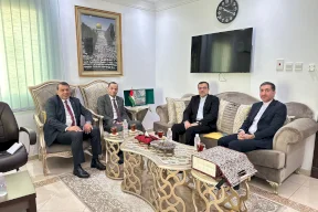 السفير الفلسطيني هادي شبلي يستقبل نظيره الإيراني في جدة