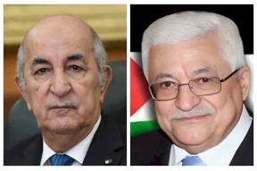 הנשיא מודה לעמיתו الجزائري על תמיכתו בעם הפלסטיני ובצדקתו