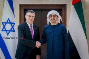 بن زايد يستقبل ساعر في أبو ظبي