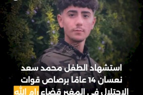 محدث: استشهاد  طفل برصاص الاحتلال في المغير