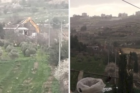 قوات الاحتلال تهدم منزلًا ومغارة في بلدة بيت أمر شمال الخليل