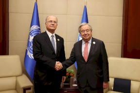 مصطفى يبحث مع الأمين العام للأمم المتحدة مستجدات الأوضاع في فلسطين