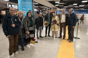 ممثلة إقليم فتح بإيطاليا غادة شحادة تستقبل عددا من جرحى غزة