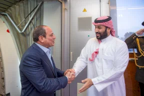 الرئيس المصري وولي العهد السعودي يجددان التأكيد على رفض أية محاولات لتهجير الشعب الفلسطيني