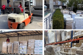 الهلال الأحمر يسير 9 شاحنات محملة بأكثر من 3 ملايين وحدة دواء لغزة