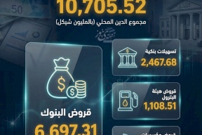 الدين المحلي على الحكومة الفلسطينية حتى يناير 2026: البنوك في الصدارة