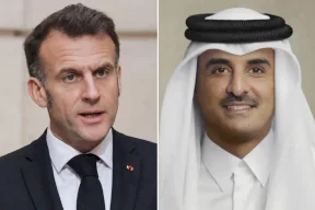 أمير قطر وماكرون يدعوان لوقف استهداف منشآت الطاقة والمياه