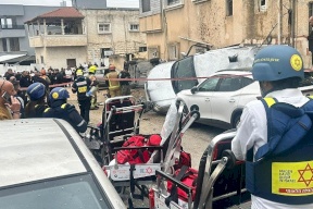 كفر قاسم: 5 جرحى جراء شظايا صاروخية واستمرار عمليات البحث الميداني