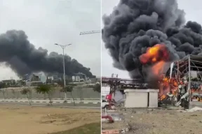 إسرائيل تعلن تسرب مواد خطرة جراء استهداف مصنع كيماويات بصاروخ إيراني