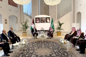 وفد فلسطيني برئاسة نائب الرئيس يلتقي وزير الخارجية السعودي