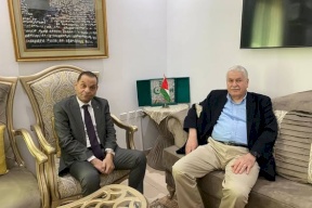 السفير بكر مودعا زملاءه في المندوبية الدائمة لدولة فلسطين 
