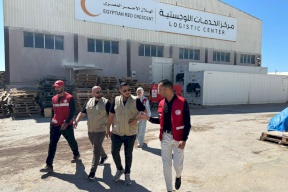 وفد جمعية روابي يزور العريش برفقة الهلال الأحمر المصري لبحث آليات توسيع الاستجابة الإنسانية في غزة