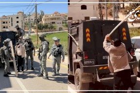 الاحتلال يعتقل شاباً من المغير بعد محاولته ضرب مركبة عسكرية بقطعة خشبية