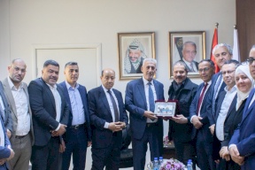 هيئة التقاعد الفلسطينية تستقبل الممثل الخاص لفخامة الرئيس محمود عباس حفظه الله السيد ياسر عباس  