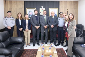 وزير الداخلية يبحث مع وفد ألماني أوروبي مشترك تعزيز دعم جهاز الدفاع المدني