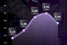 المتوسط السنوي لسعر صرف الدولار مقابل الشيكل (2021- 2025)