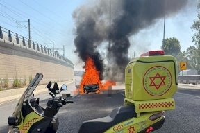 הריגת אדם בפיצוץ רכב ברחוב איילון סמוך לחולון