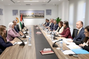 الشيخ يستعرض مع وفد أوروبي تطورات الأوضاع الفلسطينية وجهود إحياء المسار السياسي