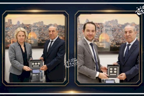 الشيخ يستقبل القنصل العام الفرنسي وممثلة الكونفدرالية السويسرية في لقائين وداعيين
